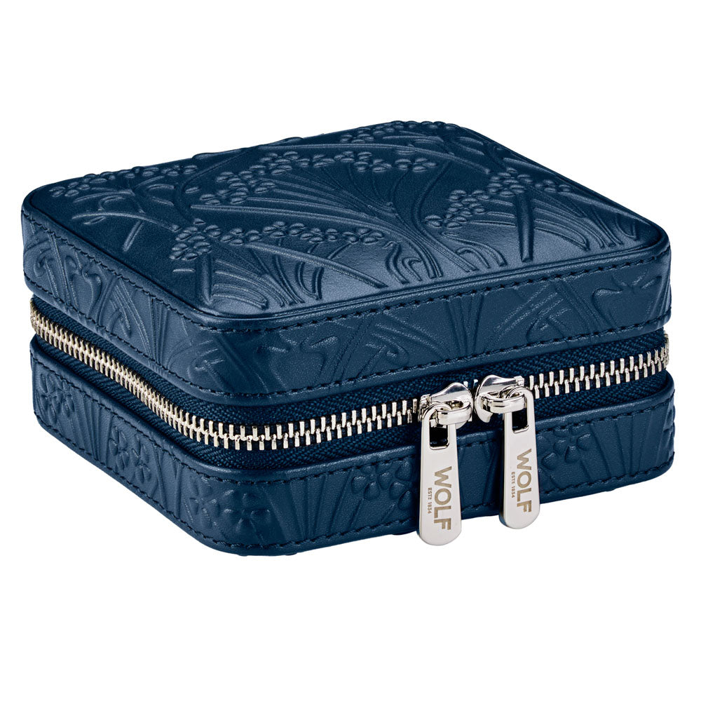Wolf X Liberty all over lanthe Small Jewelry Box Farbe Navy seitlich 