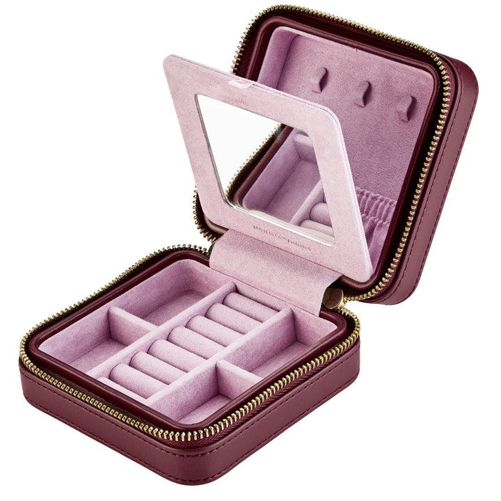 Wolf X Liberty all over lanthe Small Jewelry Box Farbe Burgundy seitlich gefächert