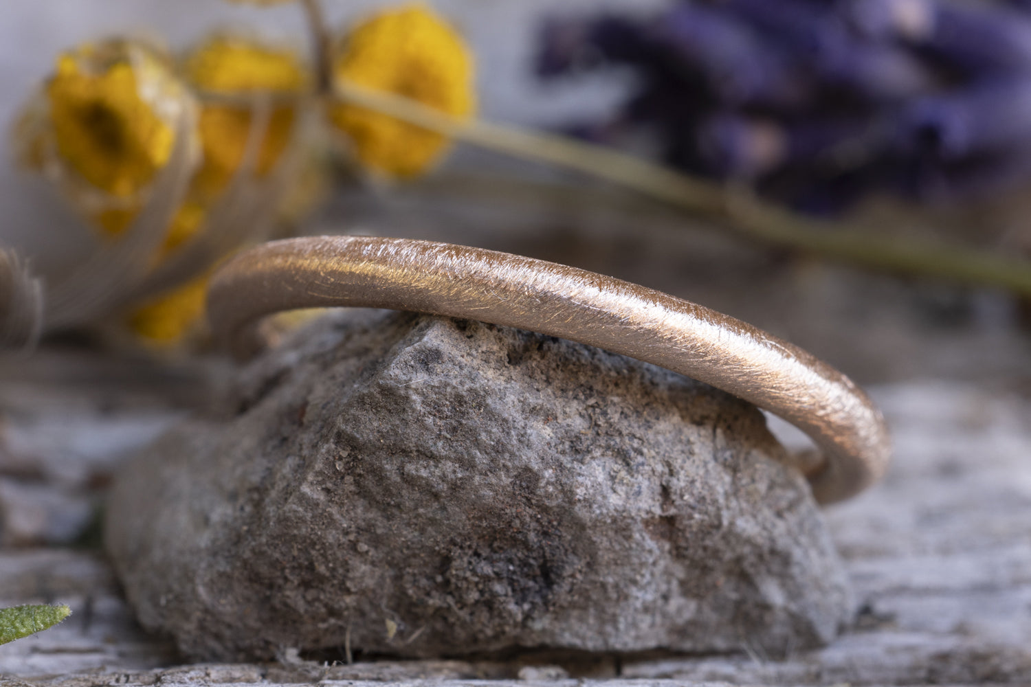 Verlobungsring Vorsteckring 585er Rotgold Pur