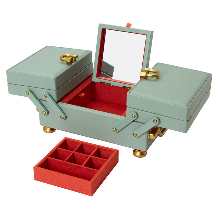 Wolf x Marla Aaron Baby Everything Box Farbe Celadon geöffnet seitlich