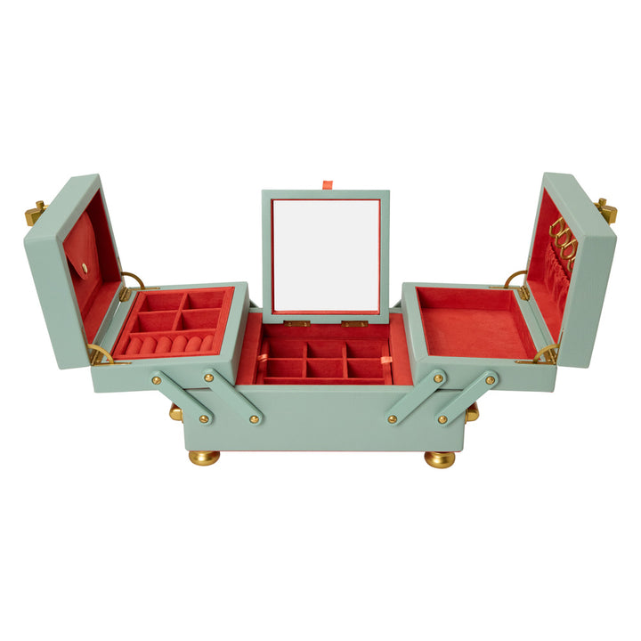 Wolf x Marla Aaron Baby Everything Box Farbe Celadon geöffnet frontal