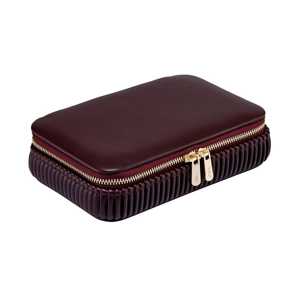 Schmuckkästchen WOLF Bella Zip Farbe Bordeaux
