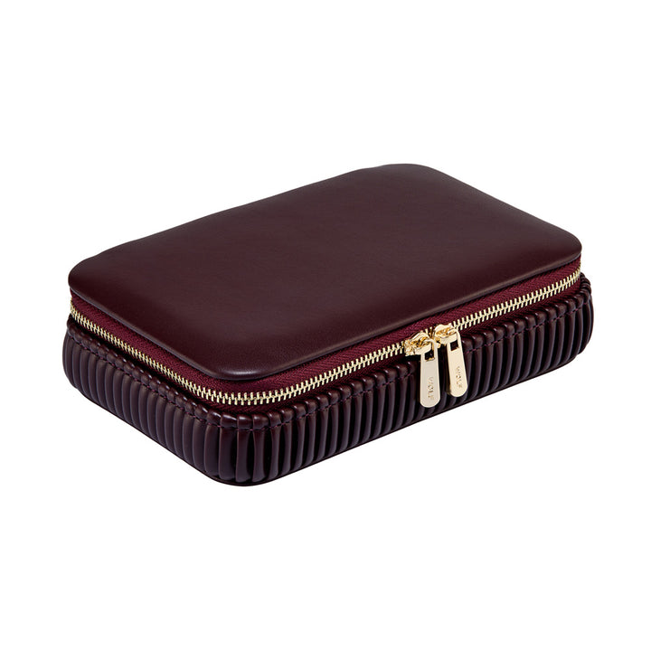 Schmuckkästchen WOLF Bella Zip Farbe Bordeaux