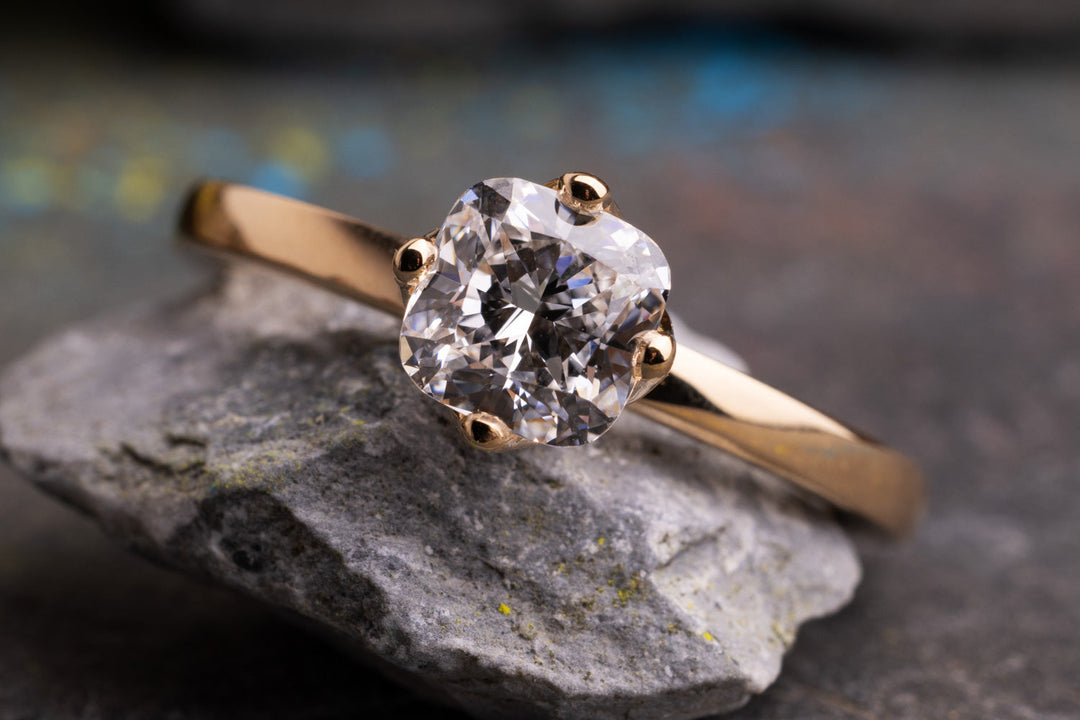 Verlobungsring Vorsteckring 750er Rosegold Aurelie