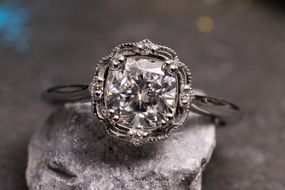 Unikat Verlobungsring 950er Platin Continental