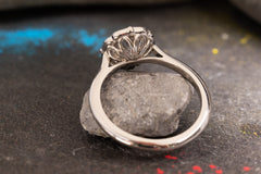 Unikat Verlobungsring 950er Platin Continental seitlich