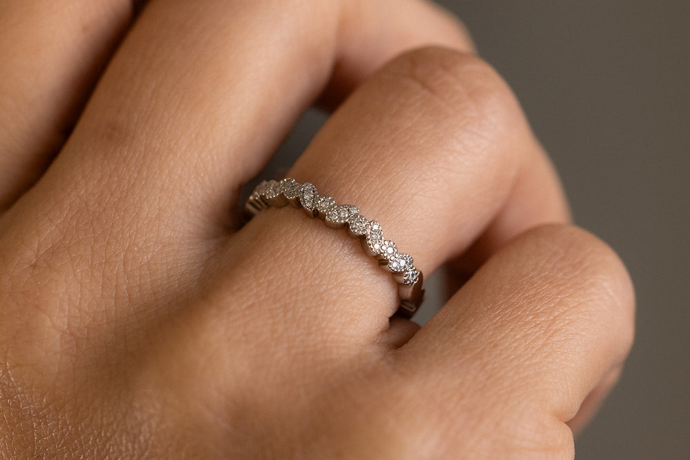 Verlobungsring Vorsteckring Platin Dornröschen Small