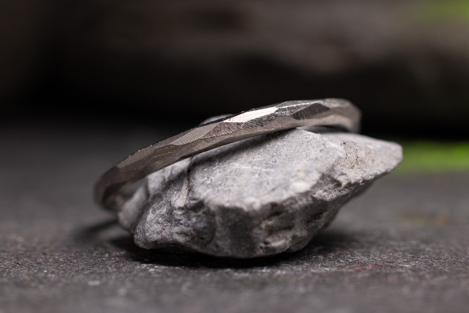 Verlobungsring Vorsteckring 585er Weissgold Grenzenlos schlicht