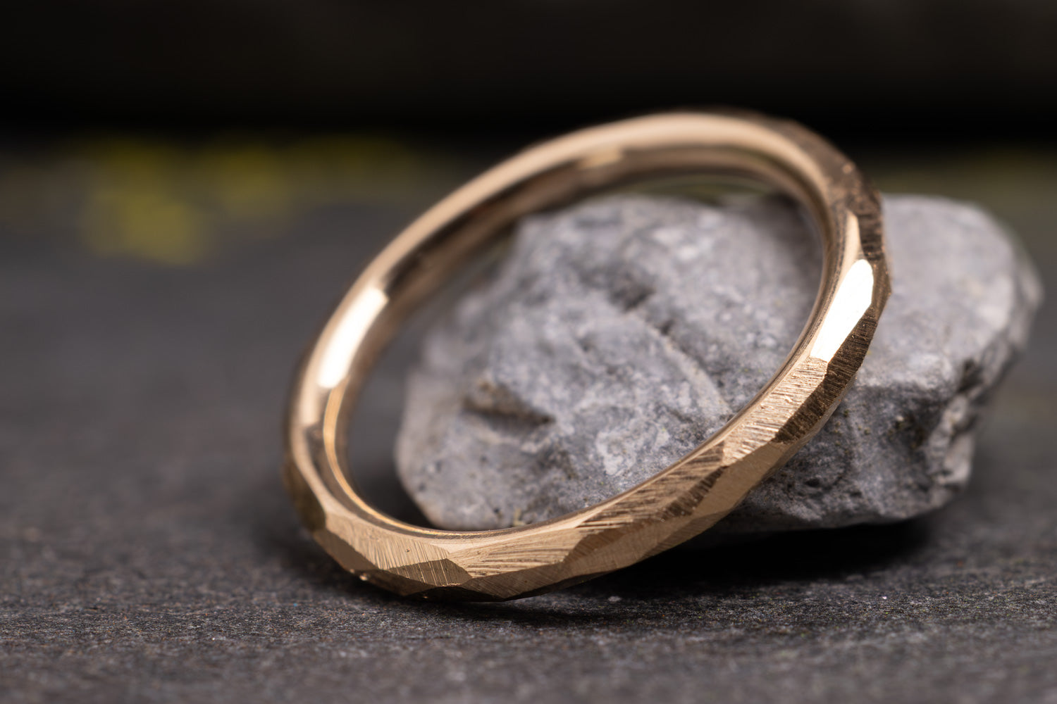 Verlobungsring Vorsteckring 585er Roségold Grenzenlos schlicht seitlict