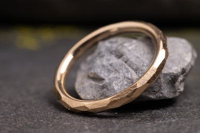 Verlobungsring Vorsteckring 585er Roségold Grenzenlos schlicht seitlict