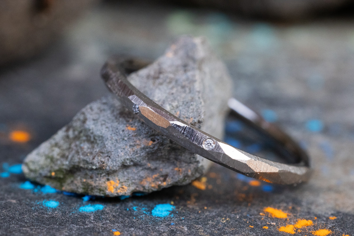 Verlobungsring Vorsteckring 585er Weissgold Grenzenlos Sparkle