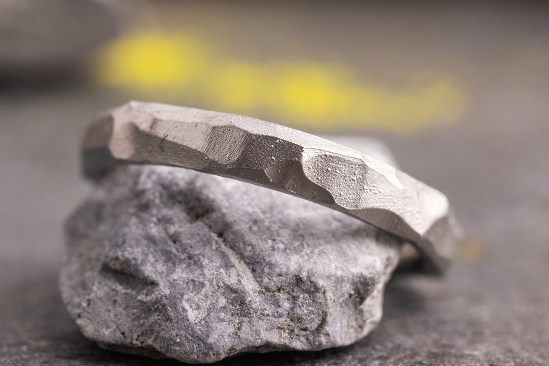 Verlobungsring Vorsteckring 950er Palladium Küsstensand Small