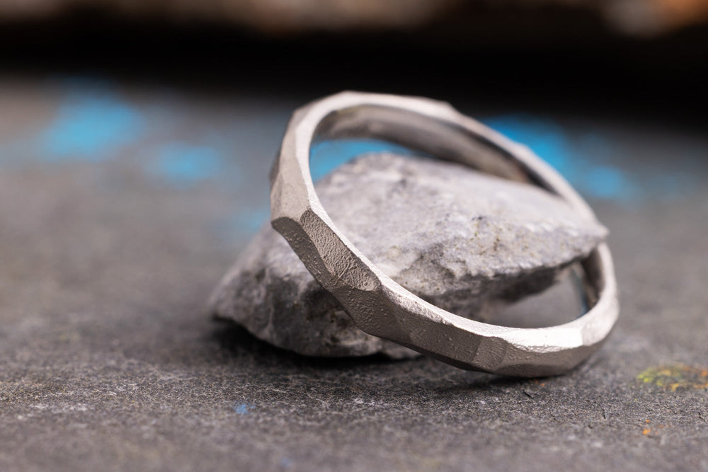 Verlobungsring Vorsteckring 950er Palladium Küsstensand Small