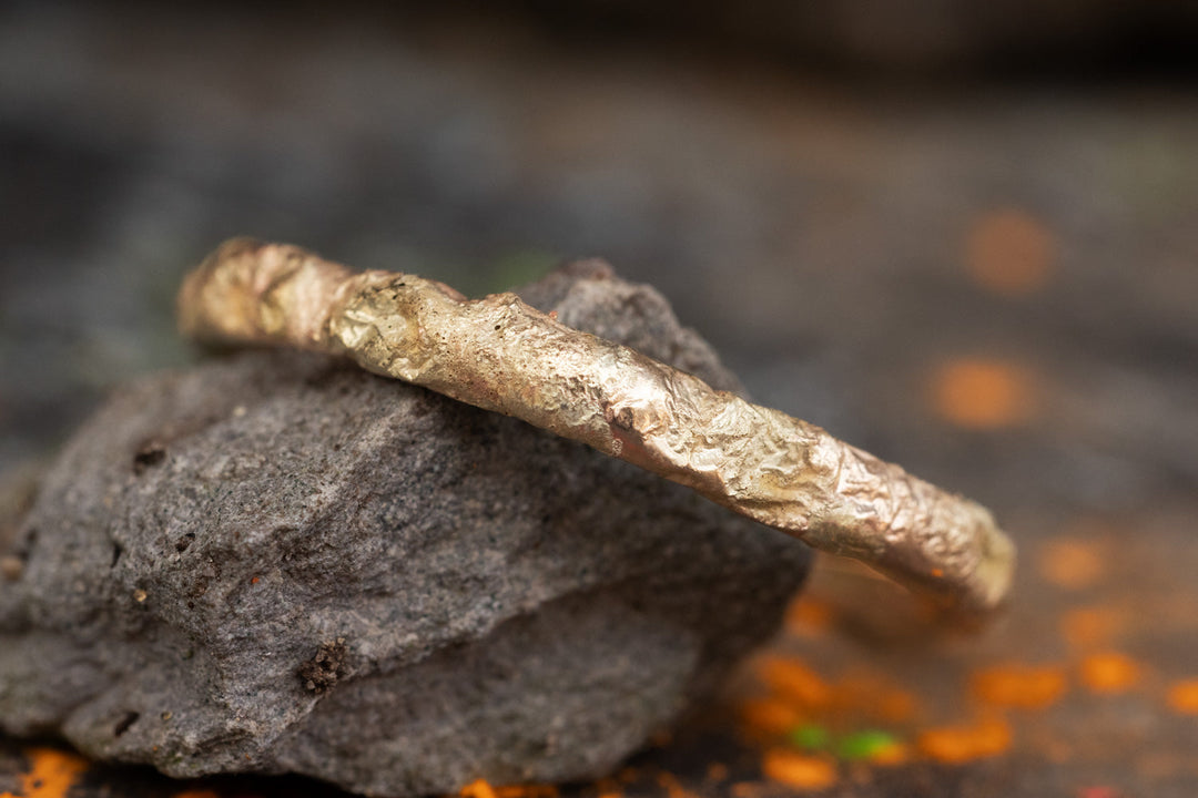 Verlobungsring 585er Rotgold Liquid