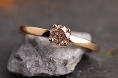 Unikat Verlobungsring Vorsteckring 750er Rosegold Little Rose