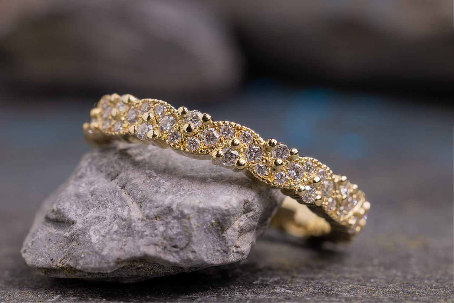 Verlobungsring Vorsteckring 585er Gelbgold Adeline