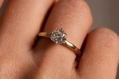 Verlobungsring Vorsteckring 585er Gelbgold Aurelie Hand
