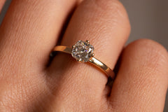 Verlobungsring Vorsteckring 585er Roségold Aurelie Hand