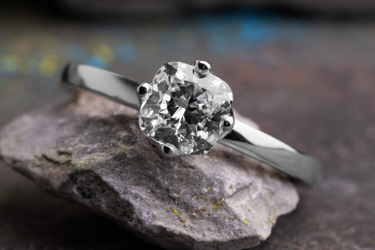 Verlobungsring Vorsteckring 950er Platin Aurelie
