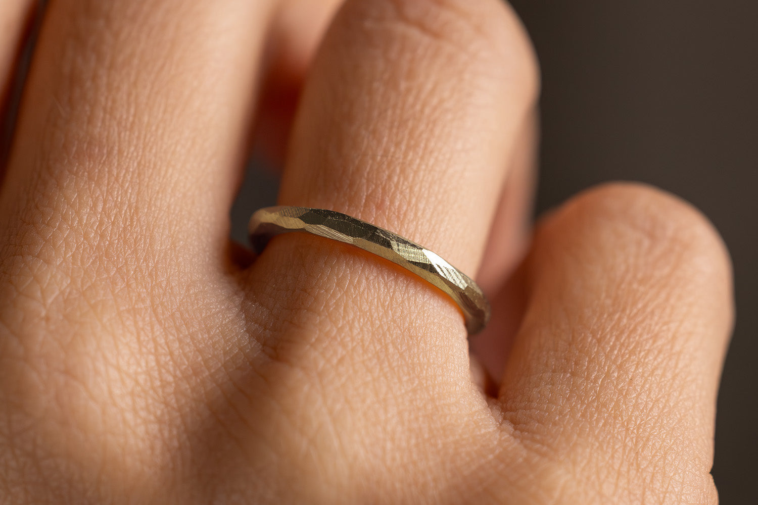 Verlobungsring Vorsteckring 585er Gelbgold Grenzenlos schlicht Hand
