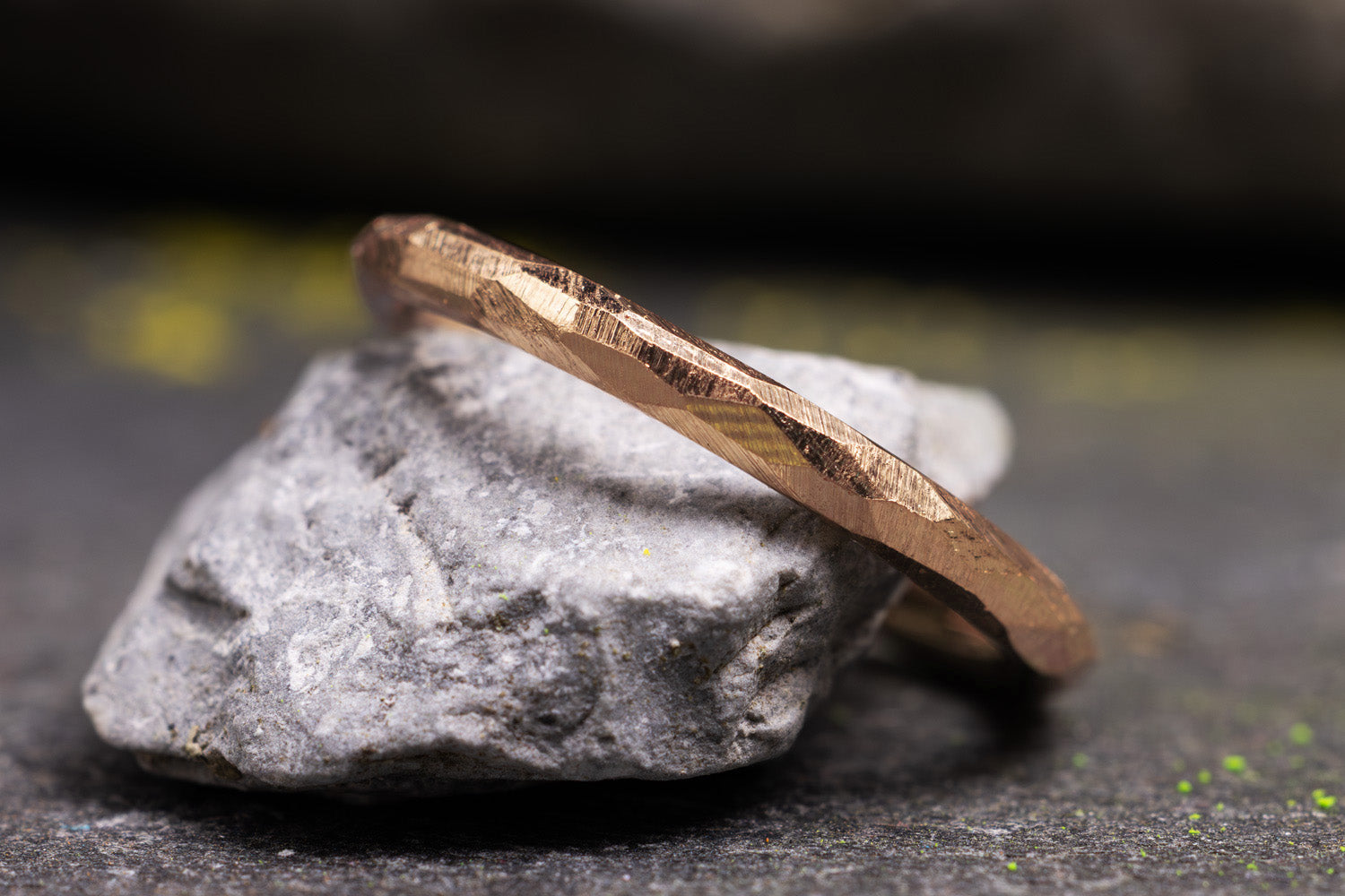 Verlobungsring Vorsteckring 585er Rotgold Grenzenlos schlicht