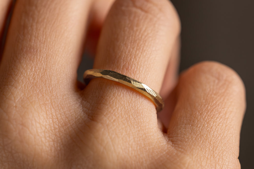 Verlobungsring Vorsteckring 750er Gelbgold Grenzenlos schlicht Hand
