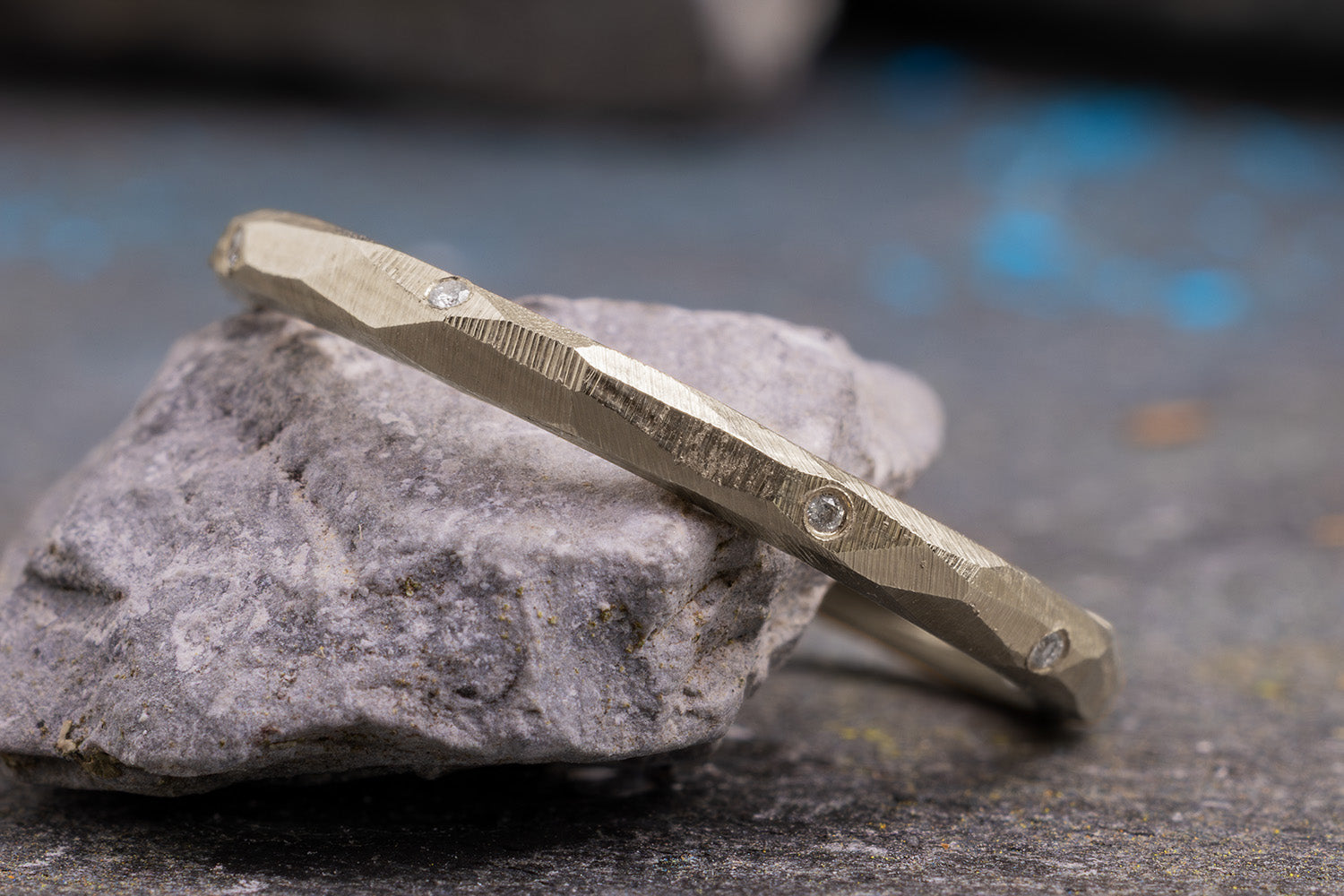 Verlobungsring Vorsteckring 950er Gelbpalladium Grenzenlos Sparkle