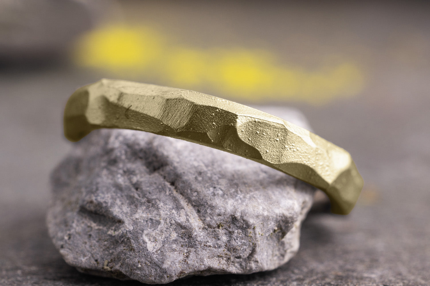 Verlobungsring Vorsteckring 585er Gelbgold Küsstensand Small