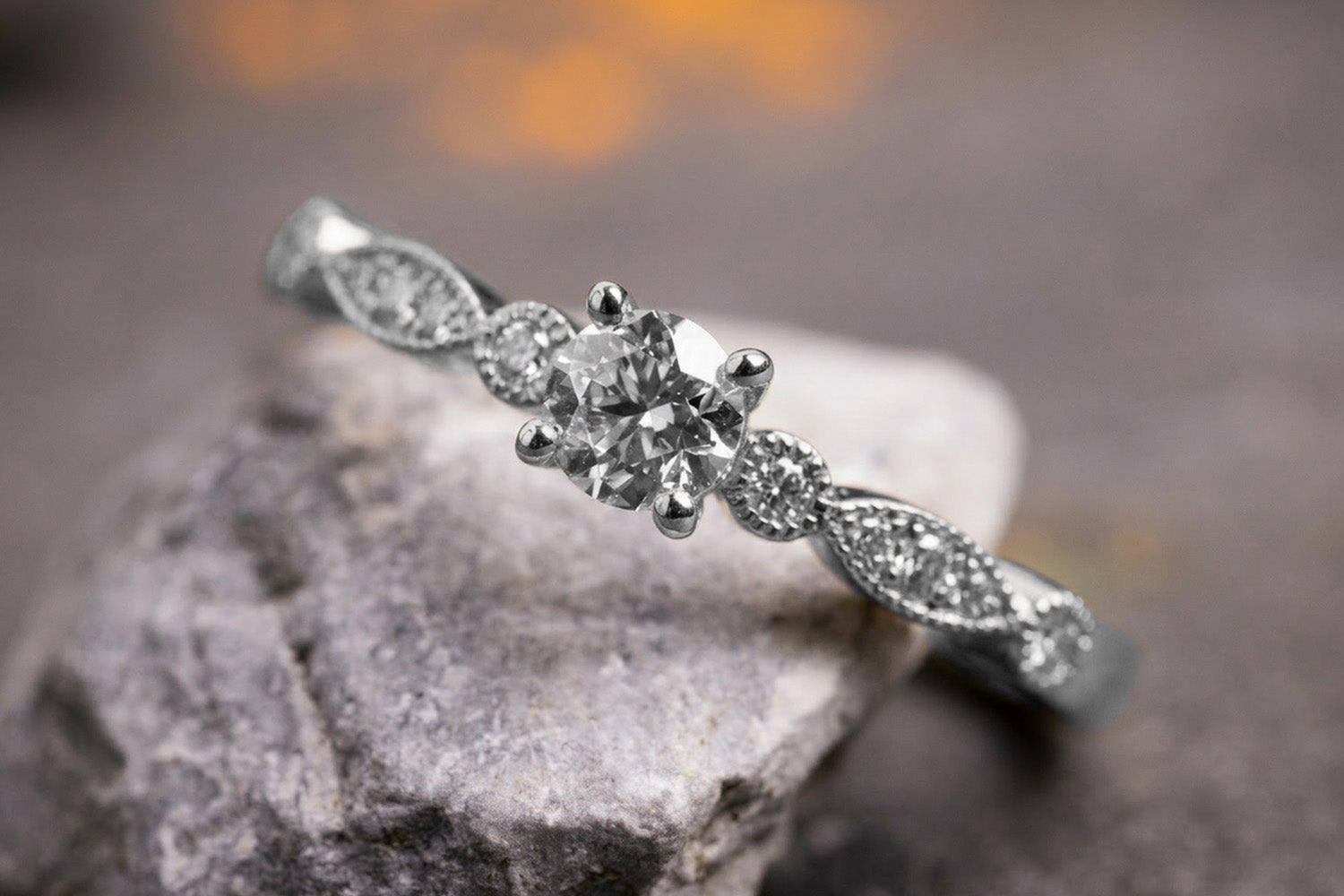 Verlobungsring 950er Palladium Lilly