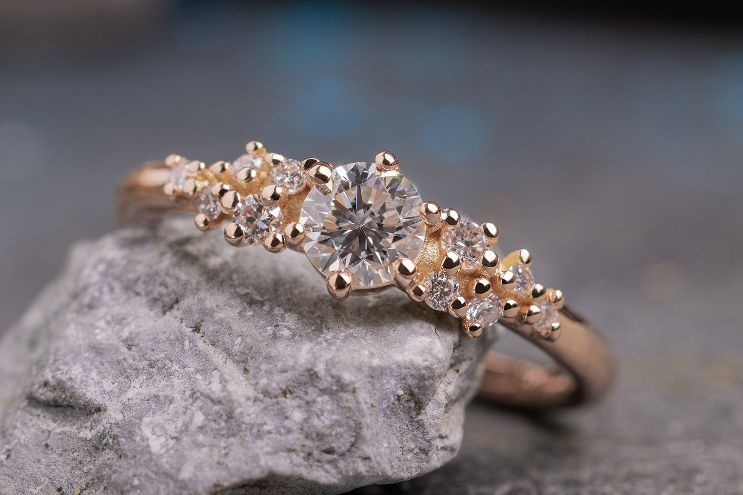 Verlobungsring 585er Rotgold Little Mermaid