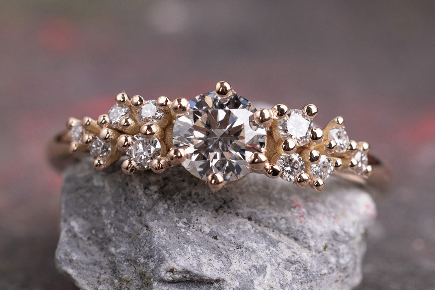 Verlobungsring 585er Rotgold Mermaid