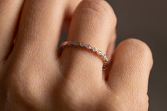 Verlobungsring Vorsteckring 585er Roségold Rapunzel Small Hand
