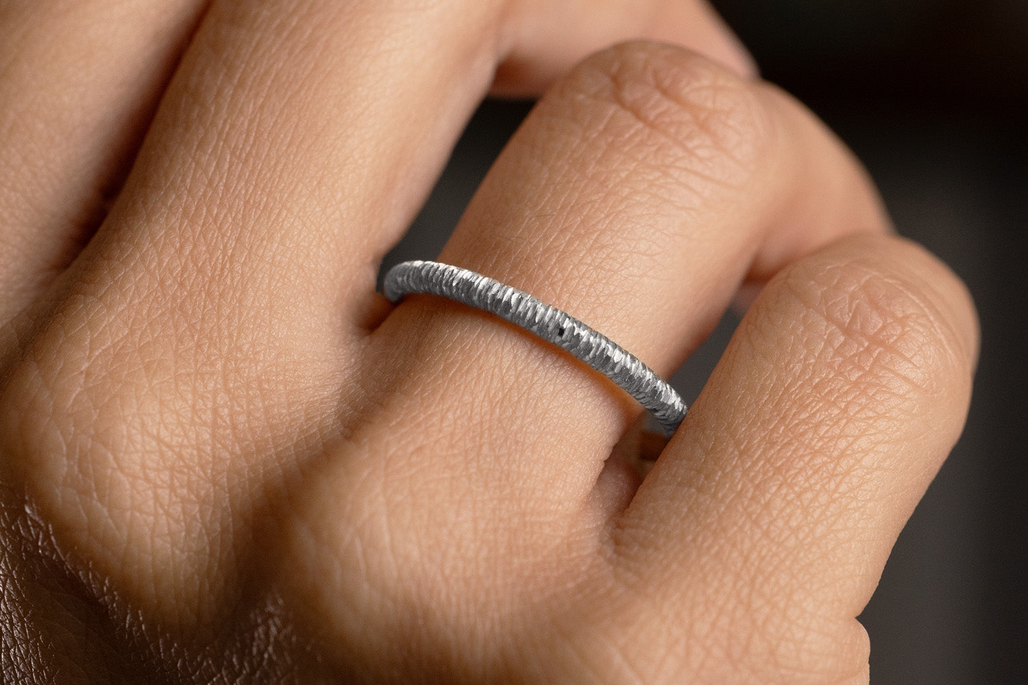 Verlobungsring Vorsteckring 950er Platin Raubertochter Hand