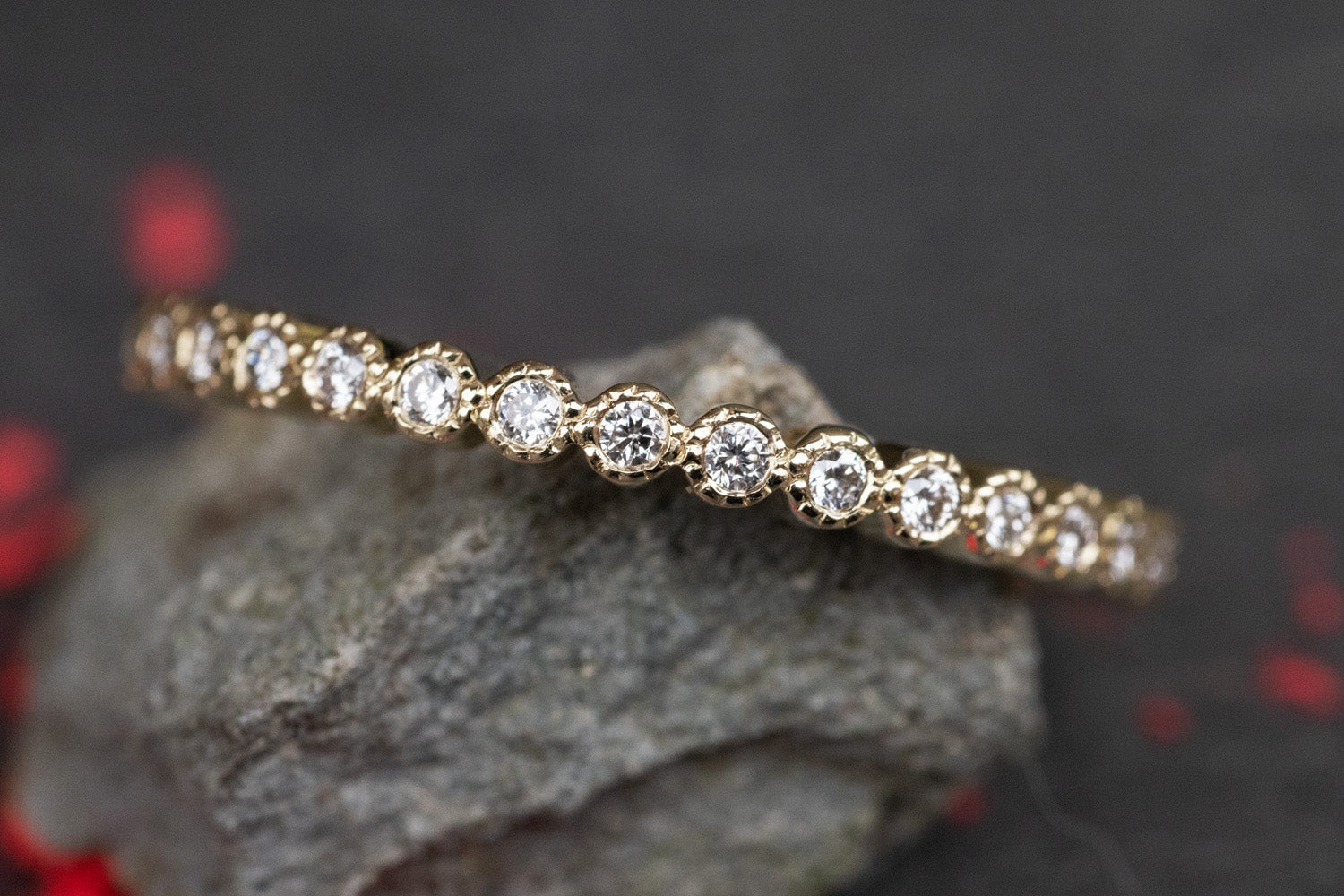 Verlobungsring Vorsteckring 585er Gelbgold Sonnentau