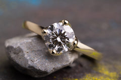 Verlobungsring Vorsteckring 585er Gelbgold Sophie 