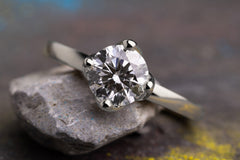 Verlobungsring Vorsteckring 585er Weissgold Sophie 