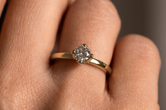 Verlobungsring Vorsteckring 585er Gelbgold Little Sophie Hand
