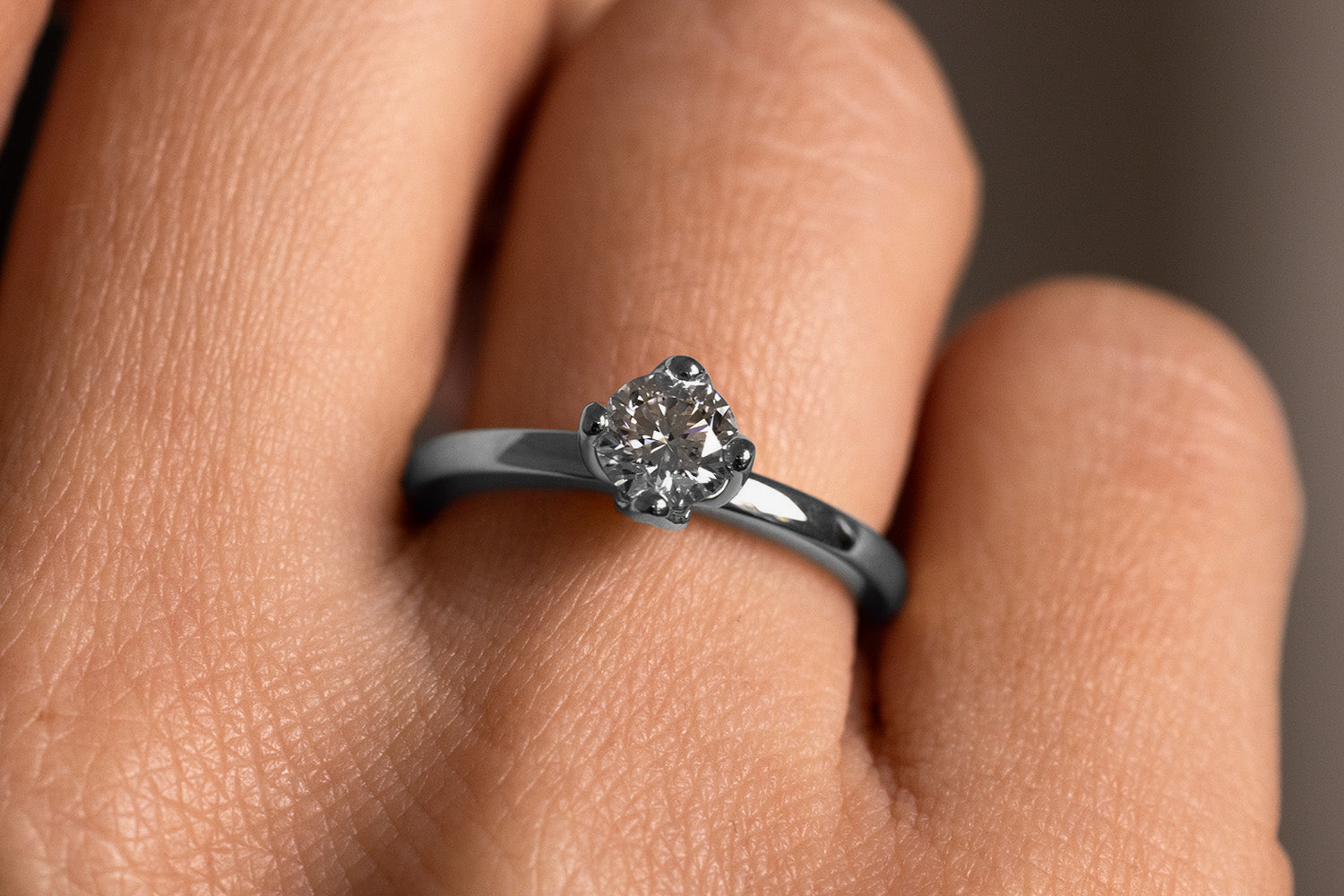 Verlobungsring Vorsteckring 950er Palladium Little Sophie Hand