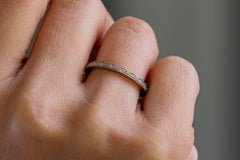 Verlobungsring Vorsteckring 950er Palladium Spitze Hand