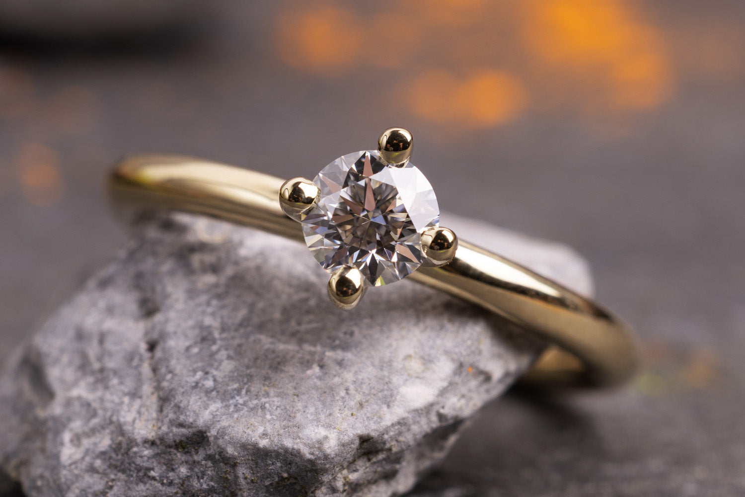 Verlobungsring Vorsteckring 585er Gelbgold Venus