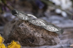 Verlobungsring Vorsteckring 950er Palladium Vintage Flower