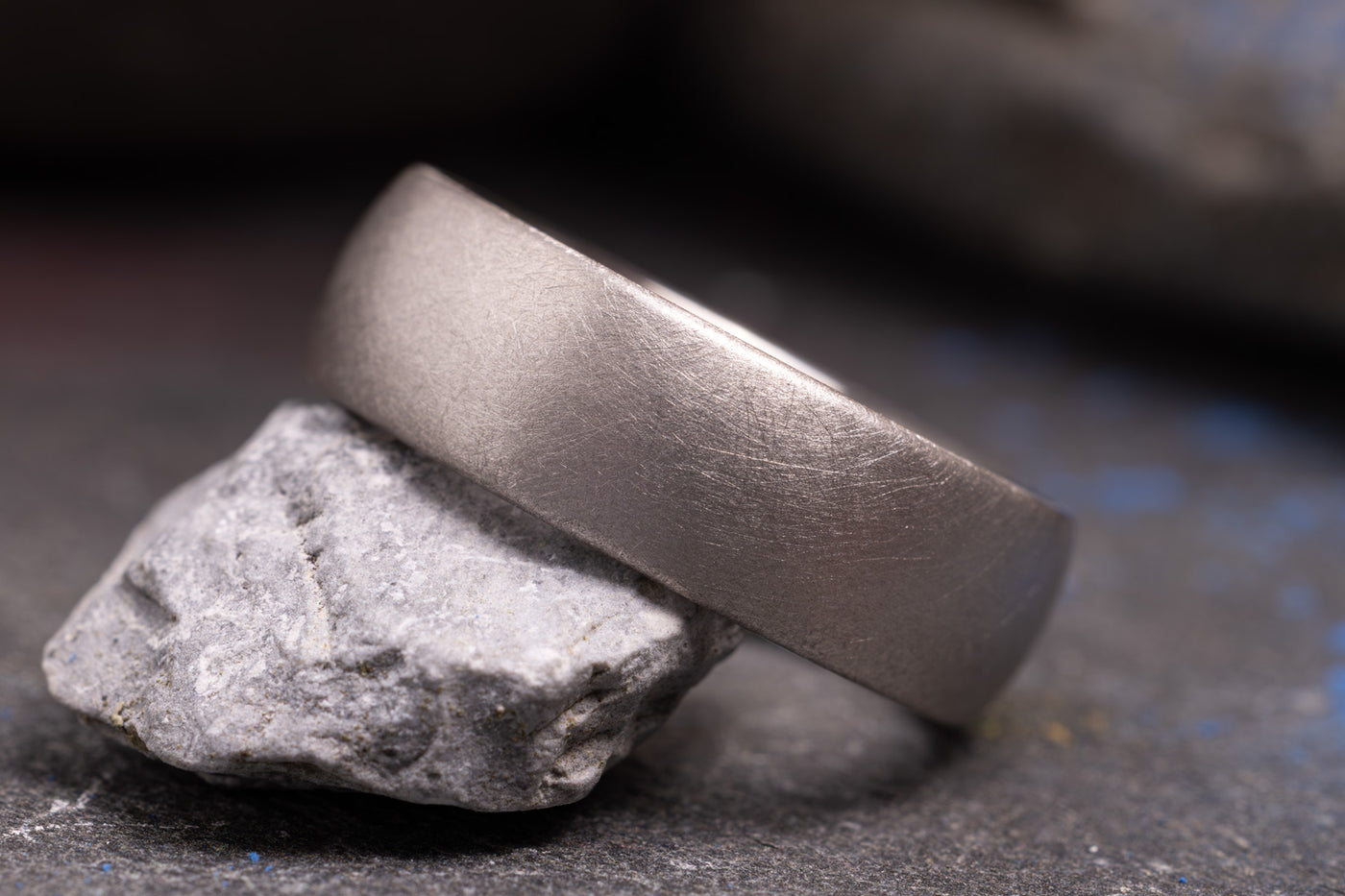 Pur seidenmatt 950/- Palladium