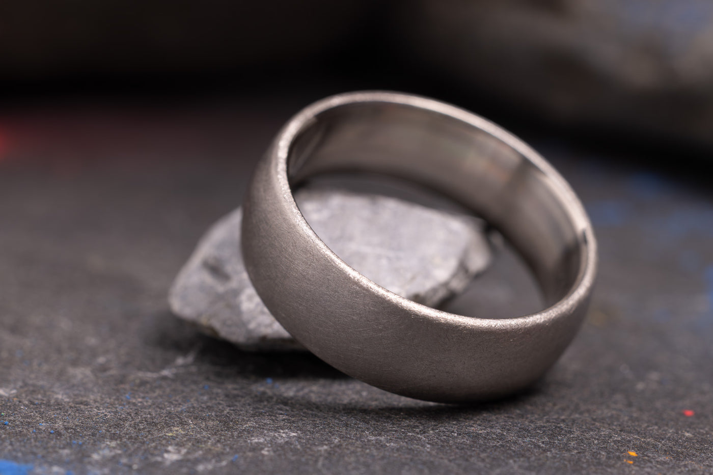 Pur seidenmatt 950/- Palladium