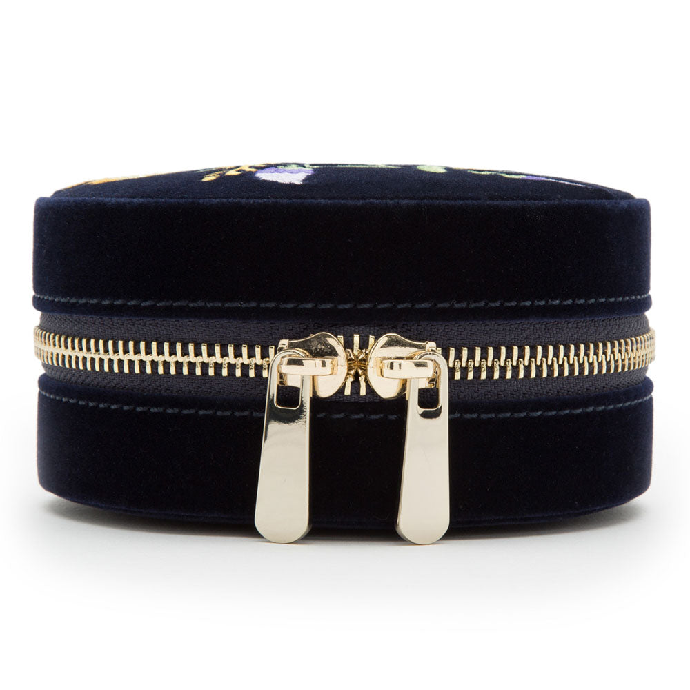 Schmuckbox samt WOLF Travelcase Zoe Travelround Indigo frontal