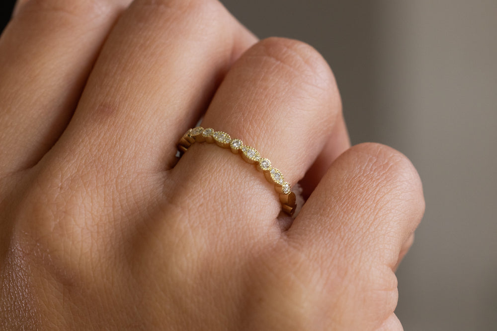 Verlobungsring Vorsteckring 585er Gelbgold Rapunzel Small an Hand