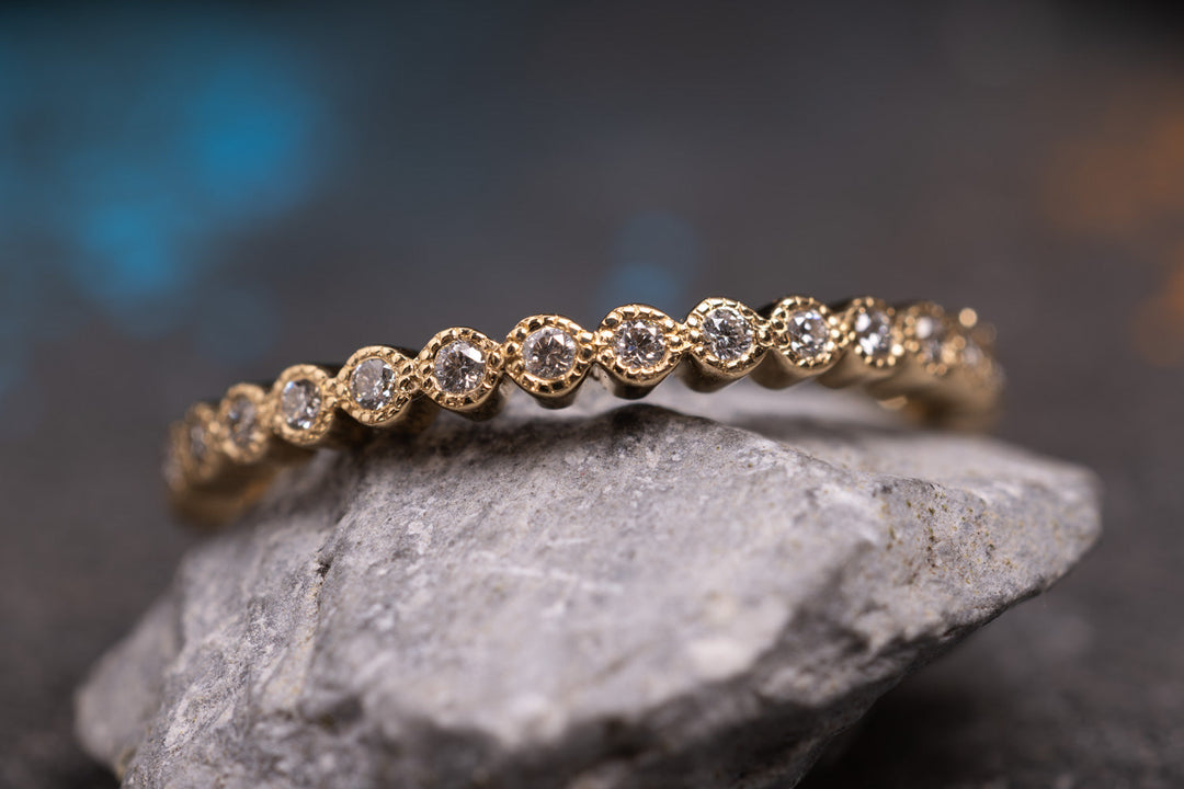 Verlobungsring Vorsteckring 750er Gelbgold Sonnentau