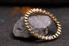 Verlobungsring Vorsteckring 750er Gelbgold Sonnentau seitlich