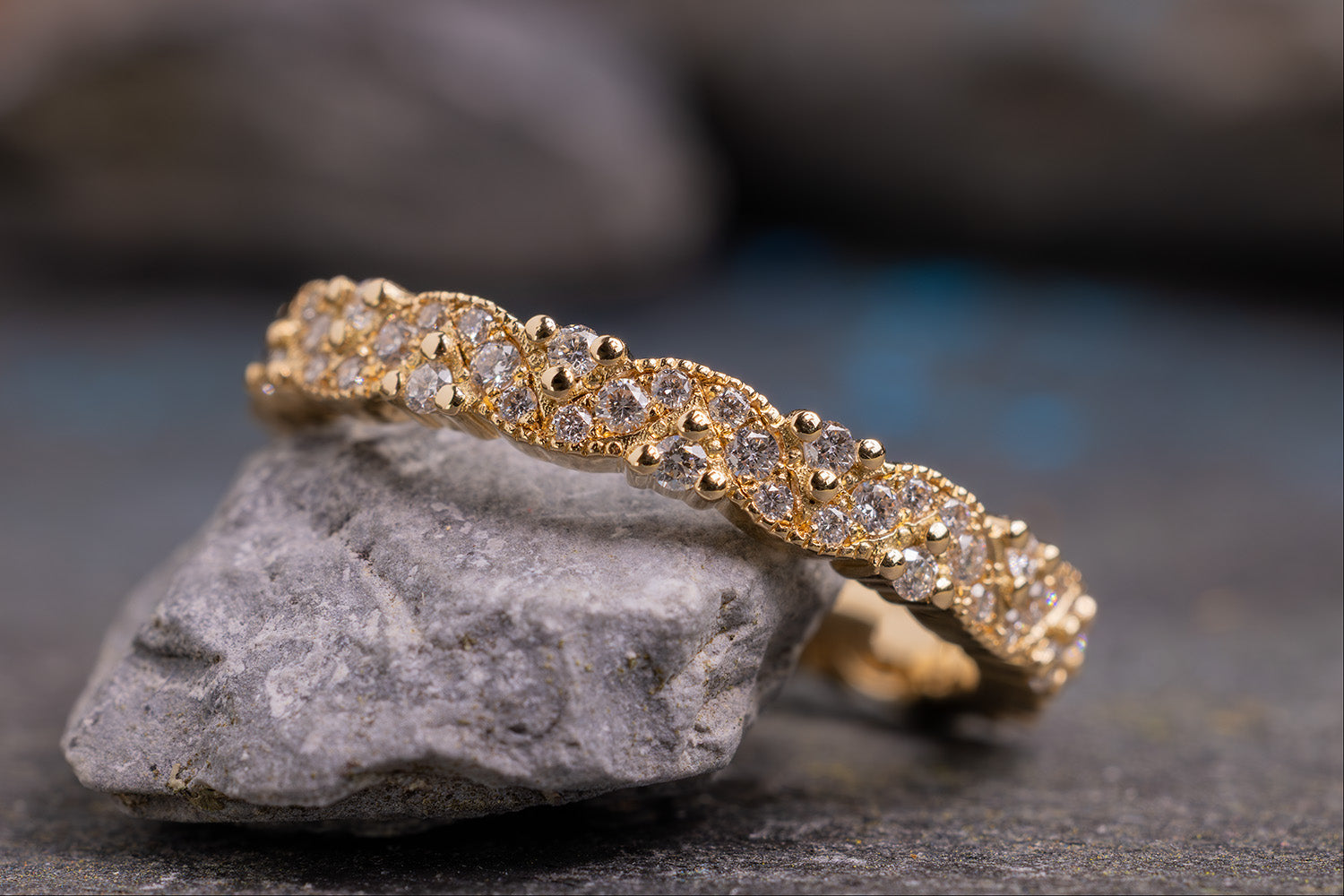 Verlobungsring Vorsteckring 750er Gelbgold Adeline