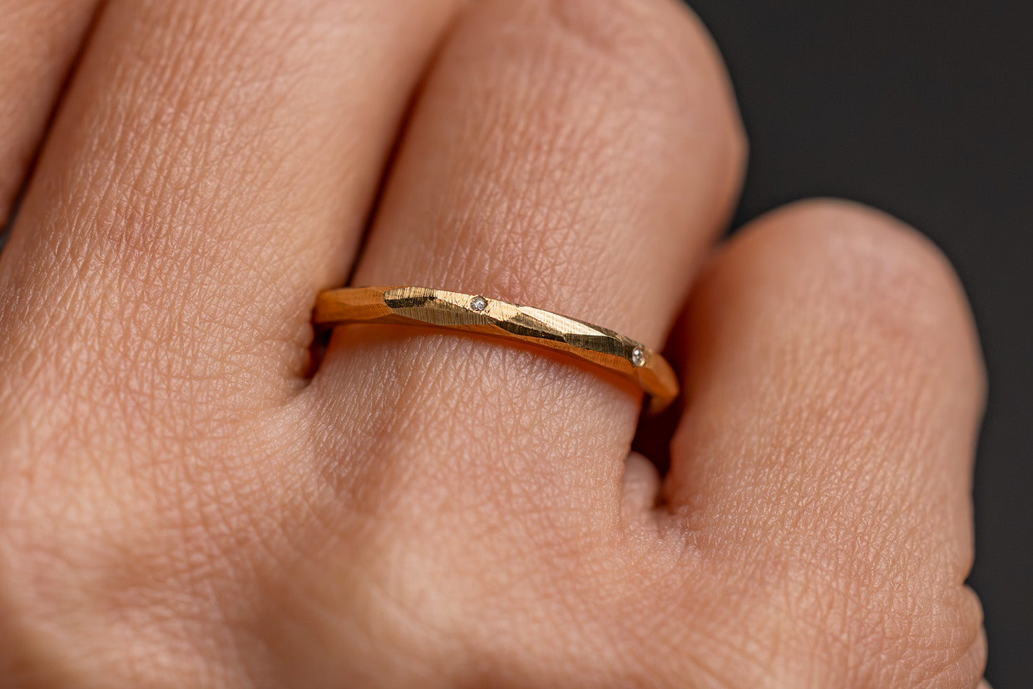 Verlobungsring Vorsteckring 750er Gelbgold Grenzenlos Sparkle an Hand