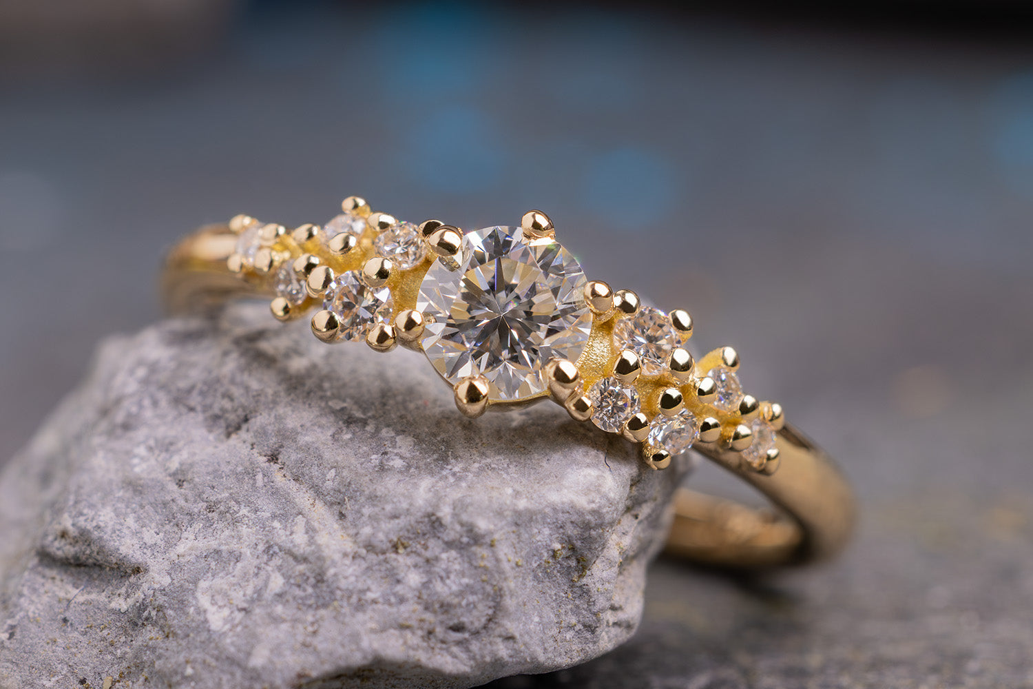 Verlobungsring 750er Gelbgold Little Mermaid